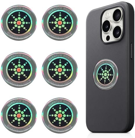 Znnhnn 6 Stück Aufkleber für Handy,Aufkleber Schutz,Blockieren Sie Effektiv Die Elektronischer Produkte,Geräte für Handy, Laptop (Silber)