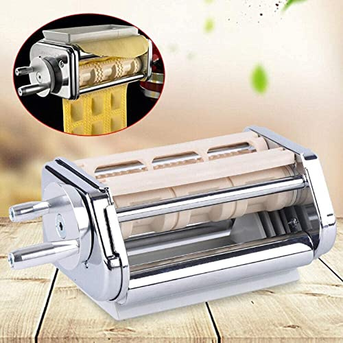304 Stainless Steel Ravioli Maker Attachment for Kitchen Aid Stand Mixer - Pasta Roller and Spaghetti Cutter for Home Kitchen