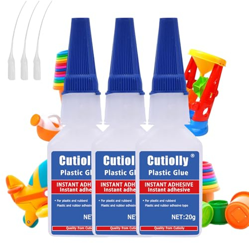Colle Plastique,Colle Plastiques Extra Forte,Super Glue Extra Forte,Super Colles pour Plastiques,Colles Plastique Transparente à Séchage Immédiat