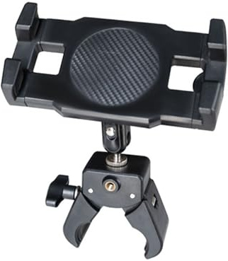 Geavonyg 360 Degree Rotatable Tablets Stand with Heavy Duty Clip for Exercise Equipment and Trip Bike Motorcycle Handlebars Phone Stand