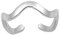 RS JEWELS Gorgeous Look Zehenring für Damen, 14 Karat Weißgold über 925 Sterlingsilber, verstellbar, gewellt, Seil-Zehenring für Damen