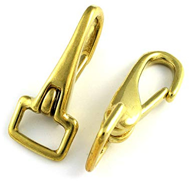 Schnappkarabiner 25mm 1''Zoll Rein Messing Gurtbreite: 25mm Karabiner