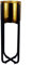Leaf Metal Planter, Black, Gold, 62cm