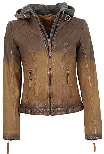 Gipsy GGCascha LAMOV Frauen Lederjacke braun L 100% Leder Basics