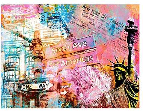 Bilderwelten Magnettafel - Sixth Avenue New York Collage - Memoboard 30 x 40cm