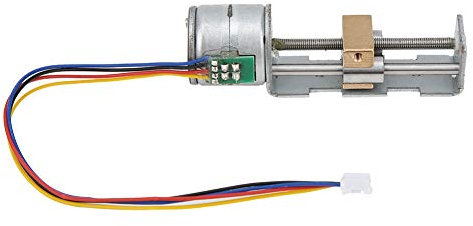 Schrittmotor, Mini Linear Leitspindelmutter Schieber 2 Phase 4 Draht Schraubenlänge ca. 45 mm für DIY kleine Schieber Projekte 20 mm Schrittmotor