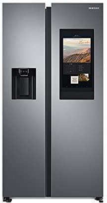 Samsung RS6HA8880S9/EG Side-by-Side Kühlschrank, 178 cm, 614 ℓ, 225 ℓ Gefriervolumen, Family Hub, Edelstahl Look