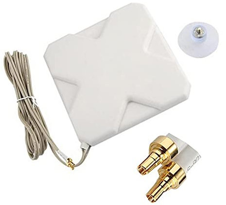 B14CS 4G LTE Antenne mit TS9 Anschluss und 2m Kabel, SMA Signalverstärker für 3G/4G Mobile Hotspots, Aircards und LTE Router