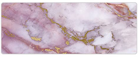Anawakia Mausunterlage Gaming Mauspad Schreibtischunterlage rutschfeste Gummiunterseite Marmor der modernen Kunst XXL Gaming Mauspad Verlängertes Mauspad (Violett a,900x400x3mm)