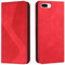 Mo-Somnus Kompatibel mit iPhone 6S Plus/6 Plus Hülle, Magnet PU Leder Flip Wallet Case Tasche Handyhülle, Klappbar iPhone 6S Plus/6 Plus (5,5 Zoll) Brieftasche Klapphülle mit [Kartenfächer] (Rot)