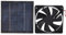 Fafeicy Solarbetriebener Ventilator, 20 W, IP65, 20% Umwandlungsrate, Mini-Abluftventilator, ABS + Monokristallines Siliziummaterial, für Küchen, Gewächshäuser, Haustierhäuser