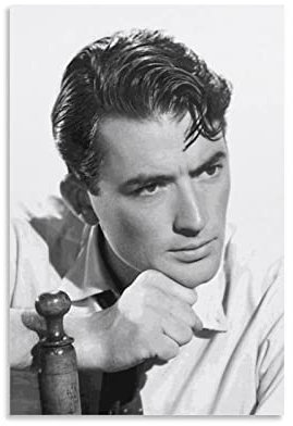 Gregory Peck Poster für Schlafzimmer, Ästhetik, Bilddruck, Leinwandbild, 20 x 30 cm, ohne Rahmen
