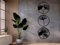 Bilder Ginkgo Blätter, Blumen Wandbild aus Holz, Wand deko in Schwarz, 3D, Wandtatoo Home Wall Art Dekoration, Wandaufkleber, Moderne Deko, Bilder für Zuhause Büro Schlafzimmer, Wohnzimmer und Küche
