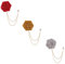 CHUANGOU 3 Stück Rose-Blumen-Brosche Pins，Pin Blume Set，für Anzug, Ansteckblume, Hochzeitsanstecker Brosche.