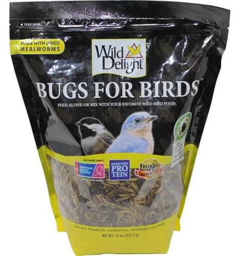 Wild Delight Bugs for Birds - 16oz Bag Bird Food