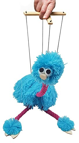 Ostrich Puppet Strings, Funny Interactive Bird Puppet, Handmade Ostrich Marionette Puppets String Doll Parent-Child Interactive Educational Props For Children Kids