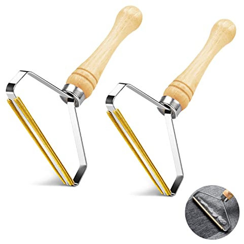SUOXU Tierhaarentferner Fusselrasierer Tragbarer,2 stück Teppich Sofa Hund Katze Fusselbürste Fusselentferner, Wiederverwendbare Kleidung, Möbel,Pet Hair Lint Remover,Fuzz Shaver,Teppichschaber 2pack