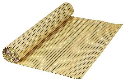 Il Gruppone Passione Casa Canniccio bambù in PVC Frangivista Recinzione per Giardino Frangivento Balcone Terrazzo Resistente Raggi UV Intemperie Schermo Divisorio Paravento - Naturale - 100x500Cm