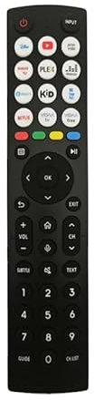 Replacement Hisense TV Remote Control for Hisense VIDAA 4K UHD Smart TV - No Setup Required