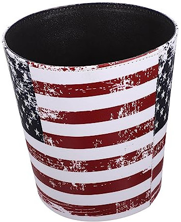 Cabilock Basura Papelera De Salón Cubo De Papel Usado Organizador De Artículos Varios Papelera Decorativa Papelera Antigua Cesto De Ropa Oficina Cuero Papelera De Reciclaje Envío Directo