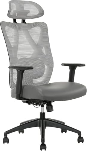 SitTrue Ridgefield Ergonomic Mesh/Vegan Leather High-Back Task
