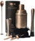 SKY FISH Cocktail Shaker Set | 6 Piece Bartender Kit with 3D Embossed Design | Professional Cocktail Making Set for Cocktail Lover | Antique Copper | Hand Wash.
