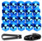 17mm Mutternabdeckungen,Radmutterkappen 17mm,Sechskant-reifen Muttern-abdeckungen,20 Stk Radmutter Kappe Universal,Universal Reifen Mutter,Radbolzen Kappen,Rad Mutter Cap Mit Entfernung Werkzeug, Blau