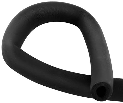 Kajaia Winter Length Slit Black Antifreeze Pipe Insulation Lagging Pipe Cover Foam Tube Cladding Foam Tube Hose for Heating Plumbing Indoor Outdoor(16 mm Inner Diameter, 1.8 Meter Long)