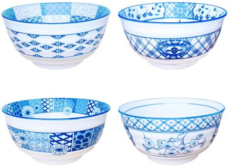 Kithing 6 Inch Ceramic Bowls - Set of 4, Microwave & Dishwasher Safe, Modern Minimalist Design, Perfect for Salads, Soup, Cereal, Versatile Dining & Serving Bowls (b 6in)