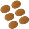 Kochenty 6 x Tischsets aus Rattan, rund, oval, multifunktional, Natur, 30 x 40 cm