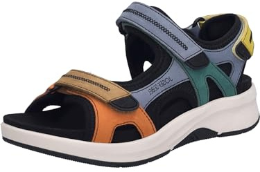 Josef Seibel Damen Klassische Sandalen Estelle.02,Weite G (Normal),Wechselfußbett,Sandaletten,klettsandalen,Multicolor,36 EU