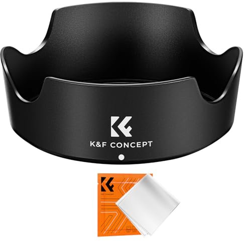 K&F Concept Umkehrbare Gegenlichtblende für Canon RF 24-50mm f/4.5-6.3 is STM;EF-S 18-55mm f/3.5-5.6 is STM;EF-S 18-55mm f/4-5.6 is STM Objektiv ersetzt Canon EW63C Gegenlichtblende