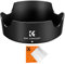 K&F Concept Umkehrbare Gegenlichtblende für Canon RF 24-50mm f/4.5-6.3 is STM；EF-S 18-55mm f/3.5-5.6 is STM；EF-S 18-55mm f/4-5.6 is STM Objektiv ersetzt Canon EW63C Gegenlichtblende