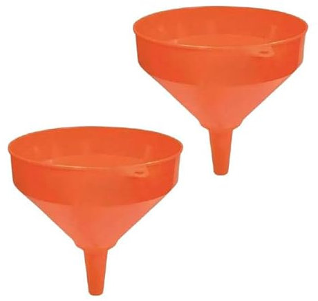 MACHSWON 2PCS 10 Jumbo Plastic Funnel for Kitchen, Car, Automotive Use - Oil Funnel for Gas, Car Oil, Lubricants and Fluids