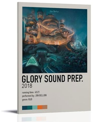 KKPLMM Poster Glory Sound Prep, dekoratives Gemälde, Leinwand, Wandposter und Kunstdruck, modernes Familienschlafzimmer, Dekoration, Poster, 50 x 75 cm