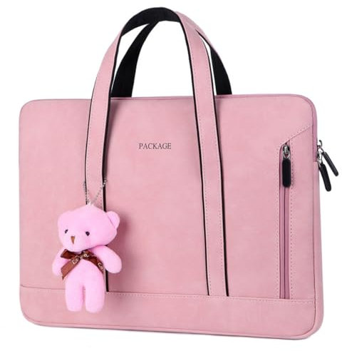 Dcaknri Sac à bandoulière pour ordinateur portable de 15,6 pouces pour ordinateur portable de 15,6 pouces, sac à bandoulière de travail, sac à main en PU 13 pouces, 14 pouces, 15,6 pouces