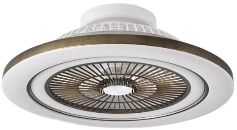 Brightium Ventilator DC 72 W, 5 Flügel, 22 x 58 x 58 cm, 6 Geschwindigkeitsstufen, Fernbedienung, Timer, Dimmer, Beleuchtung, 6120 lm, ideal für Zuhause und Büro.