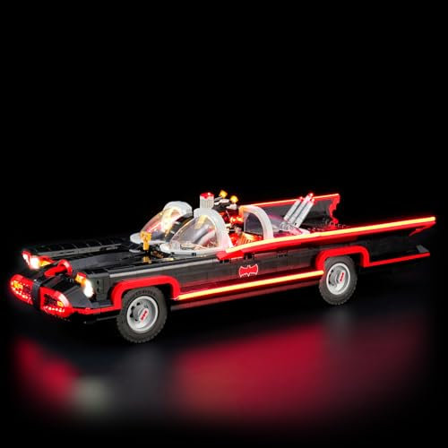 BRIKSMAX Led Licht für LEGO Batmobil aus der 60er-Jahre-Fernsehserie 76328 - Compatible with Lego Batman Bausteinen Modell - Ohne Lego Set