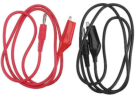 BUGUUYO Cavo Clip Per Multimetro Linea Connettore Banana Isolato Cavo Adatto Per Alimentatori e Apparecchiature Elettroniche