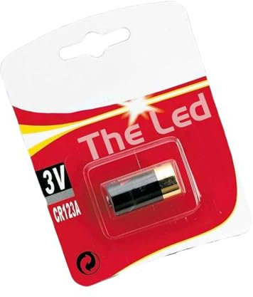 CR123A lithium battery in blister pack (1 piece), ideal for electronic devices that require reliable and long-lasting power. Ensures optimal performance for your technology.
