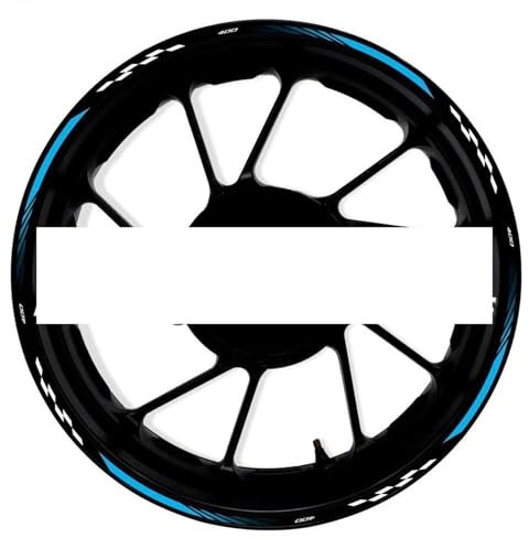 KJHOPY Magnetische Aufkleber Motorrad-Radaufkleber Rennfelgenstreifen-Aufkleber Motorrad-Dekorationszubehör Für Kawasaki Für Ninja 400 4 00(Style 15)