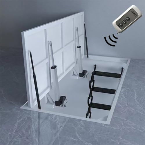 Porta elettrica per cantina per stanze segrete, porte d'ingresso, garage, attico, cantina, kit invisibile per porta d'ingresso (versione elettrica, foro 80 cm x 200 cm)
