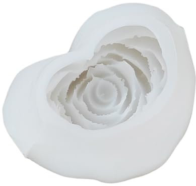 Molde de silicona reutilizable en forma de rosa, fácil de limpiar, molde para hacer rosas para aficionados a las manualidades