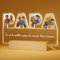 Bemaystar Cadeau Fete des Peres lampe Personnalisé - Cadeaux pour Papa Cadre Photo Personnalisé, Idee Fête des Pères Anniversaire Papa, Cadeau Papa Noel