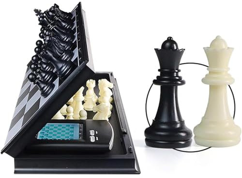 MiBoce Computerschachbrett, Touch Elektronisches Schachsatz, 2-in-1-faltbarer Speicher, Mehrstufige Horizontale Einstellungen, Kein Netzwerk Erforderlich, Für Kindergeschenk, Familie