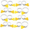16Pcs Adjustable Stainless Steel Hose Clamps with Handle Design Versatile Pipe Clamps for Plumbing Automotive and Machinery Durable American Style Easy to and Loosen