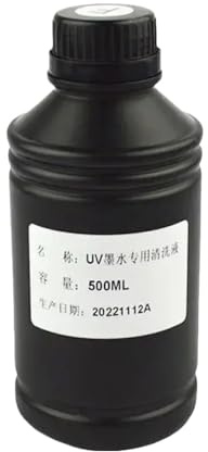 UHSTJW 500 ml Druckerreinigungsflüssigkeit kompatibel mit Roland Mimaki PrinThead Cleaning Solution Ink Reiniger Kompatibel mit Tintenstrahldrucker(500ML UV Cleaning)