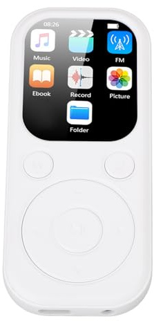 Asixxsix Lecteur MP3, Lecteur de Musique Portable Bluetooth 5.4 avec qualité sonore HiFi, écran 2,01 Pouces, enregistreur Vocal, Radio FM, pour Courir, Voyager (sans Carte mémoire)