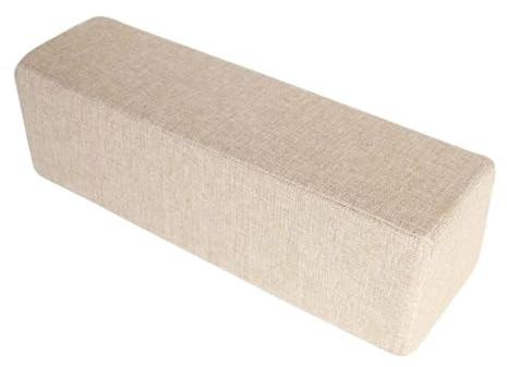 Generisch Sofa Seitenarmlehne Kissen,Taillen Rückenlehne Kissen Lendenkissen,Rechteckig Ellenbogenstütze Booster，Für Couch Armlehne Auto,Schlafzimmer（A） Beige