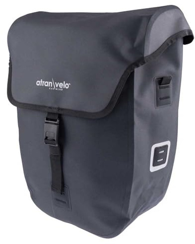 Atran Velo Einzeltasche Commuter Side, Wasserdicht Schwarz, 1815-20-40